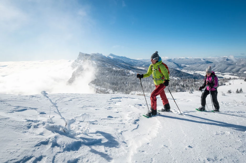 Raquettes hivernales en liberté et détente Vercors - Alpes du Nord